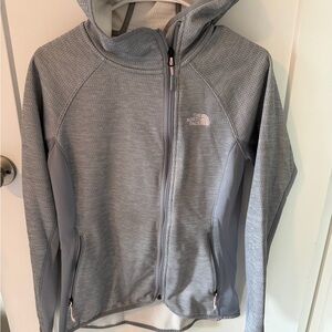 The North Face Gray Full-Zip Hoodie women’s Medium
